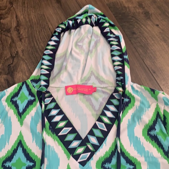 Macbeth Collection By Margaret Joseph’s Swim Cover Up With Hood Size Medium - Picture 3 of 8
